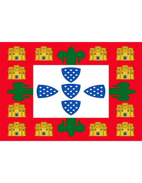 Portugese middeleeuwse baniervlag uit...