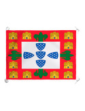 Portugiesische mittelalterliche Bannerflagge des XIV-XV Jahrhunderts (70x100 cm.)
