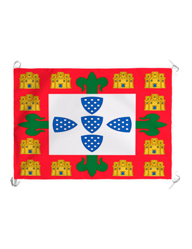 Portugiesische mittelalterliche Bannerflagge des XIV-XV Jahrhunderts (70x100 cm.)