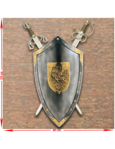 Exclusief arsenaal van de Cid Campeador met zijn schild...