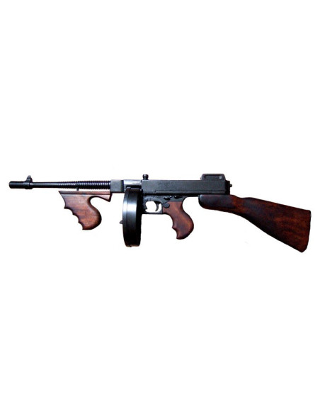 Subfusil Thompson usado por gangsters, EUA 1928 Subfusil Thompson usado por gangsters, EUA 1928