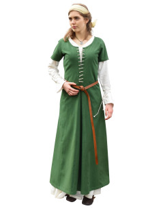 Ava mittelalterliches Kleid mit kurzen Ärmeln