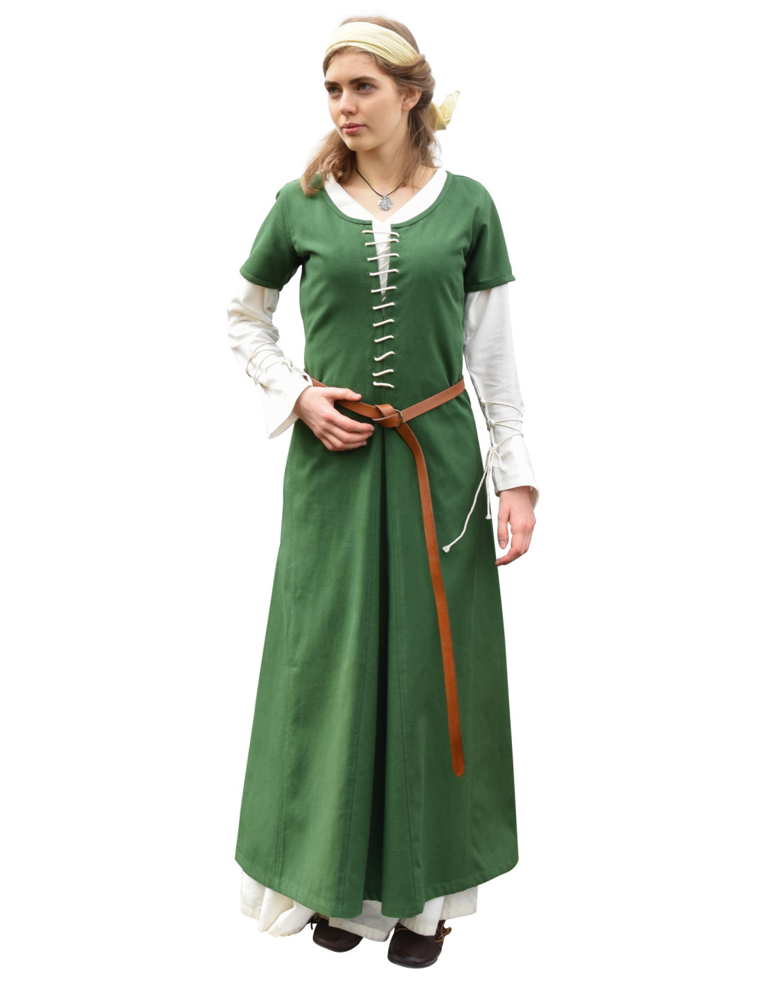 Vestido medieval con mangas de gasa. - El dedal de Eva