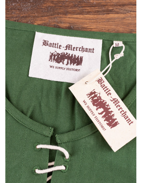 Ava middelalderlig kjole med korte ærmer