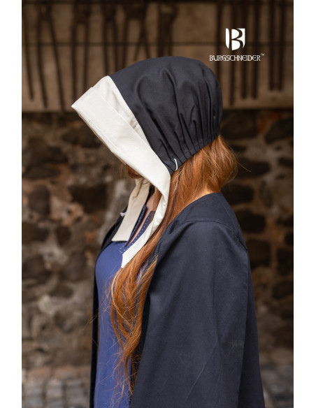 Gorro medieval Bonnet mujer Dagmar,...