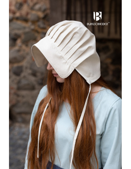 Middeleeuwse hoed Bonnet vrouw Emma... Middeleeuwse hoed Bonnet vrouw Emma...