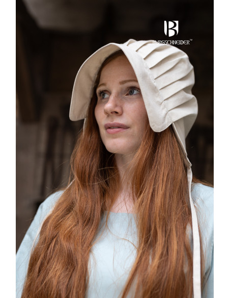Middeleeuwse hoed Bonnet vrouw Emma... Middeleeuwse hoed Bonnet vrouw Emma...