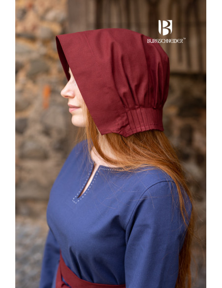 Gorro medieval Bonnet mujer Helga,...