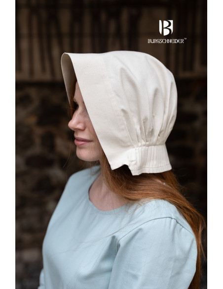 Gorro medieval Bonnet mujer Helga,...