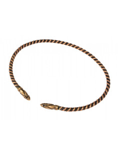 Viking torc met ravenkoppen