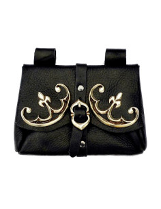 Bolsa medieval para cinturón, siglos XII-XIV (18x13 cm.) 2