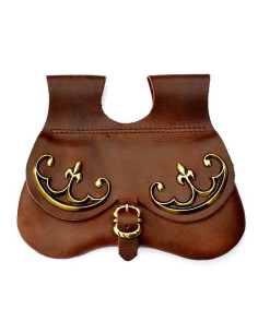 Bolsa Riñonera medieval para cinturón, baja Edad Media...