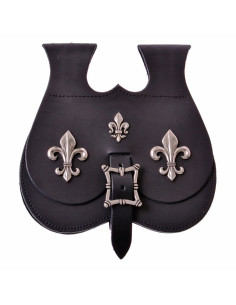 Bolsa Riñonera medieval flor de lis para cinturón (22x22...