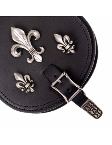 Bolsa riñonera medieval flor de lis (21x15,5 cm.)