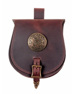 Keltische Gürteltasche mit Triskel (21x15,5 cm.)