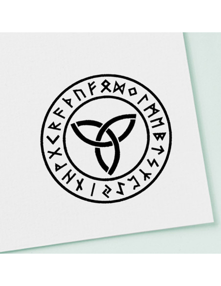 Stempel og blækpude med Celtic og...