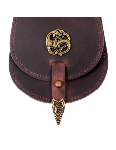 Gürteltasche mit Wikingerdrache (16x13 cm.) 2
