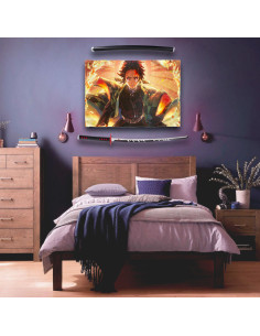 Demonendoder Tanjiro Kamado's Banner + Katana-pakket 2