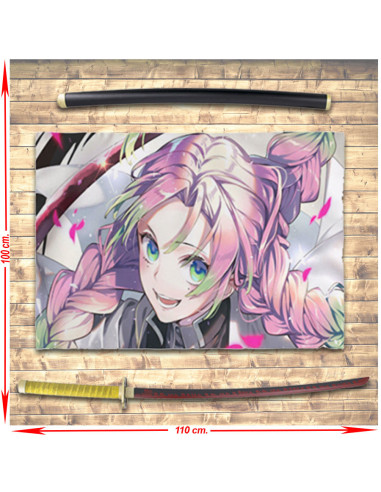 Demon Slayer Mitsuri Kanroji Banner + Katana Pack