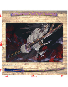 Pack estandarte + katana de Tsugikuni Michikatsu de Demon...