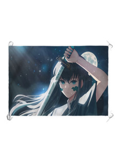 Estandarte-Bandera Demon Slayer Tokitou Muichirou (70x100...