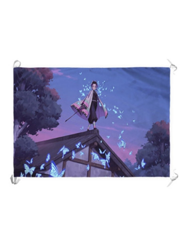 Baniervlag Demonendoder Kochou Shinobu (70x100 cm)
 Materiaal-Satijn