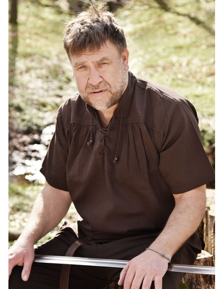 Middeleeuws zomerhemd met korte...