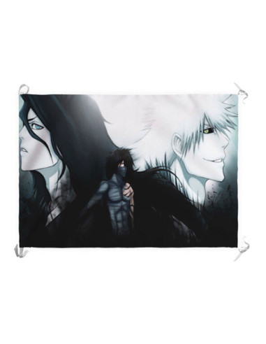 Bleach Tensa Zangetsu Hollow Ichigo Banner-Flagge (70 x 100 cm)
 Material-Satin