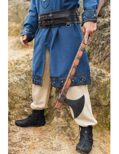 Robuuste Vikingriem model Anike, kleur zwart 2