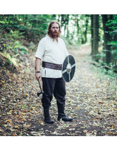 Robuster Gürtel im Wikinger-Stil, Modell Sif, dunkelbraun