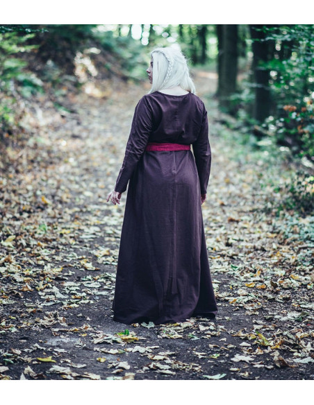 Lange middeleeuwse rode katoenen riem