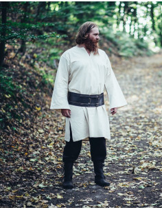 Joon bredt vikingebælte, sort læder 2