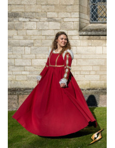 Mittelalterliches Kleid Lucrecia Kaiser Rot