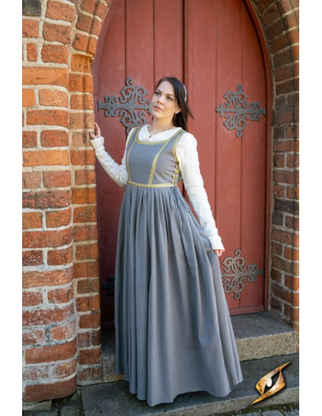 Mittelalterkleid Lucrecia Sturmgrau