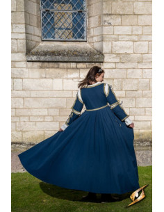 Middelalderkjole Lucrecia Midnight Blue 2
