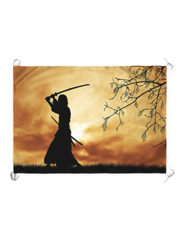 Banner-Flag Spirit of the Last Samurai (70x100 cm.)
 Materiale-Satin