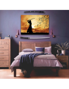 Pack Estandarte amanecer + Katana Espíritu Último Samurai 2
