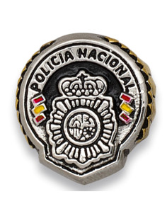 Stalen ring van de Spaanse Nationale Politie