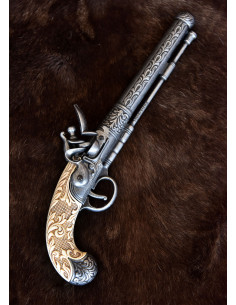 Belgisk pistol, Liège, flint, slutningen af 1700-tallet 2