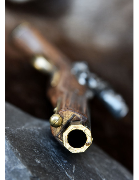 Set van 2 vermessingde achthoekige...