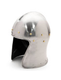 Middelalderlig Barbuta type hjelm uden visir, 1400-tallet