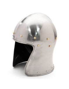 Mittelalterlicher Barbuta-Helm ohne Visier, 15. Jahrhundert 2