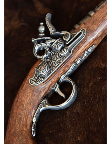 Pistola de Flintlock Pirata, tipo trabuco, siglo XVIII