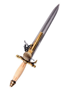 Pistola Francesa, tipo daga, siglo XVIII