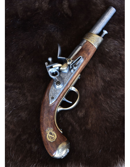 Pistola francesa de Napoleón Flintlock