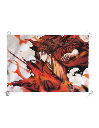 Estandarte-Bandera Demon de Yoriichi Tsugikuni (70x100 cms.)
 Material-Raso