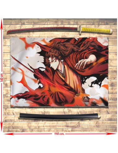 Yoriichi Tsugikuni Banner en Katana-pakket, Demon Slayer