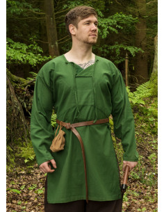 Langärmelige Wikinger-Tunika Modell Viborg, grün 2
