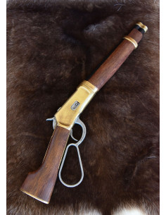 Rifle Winchester Mare Leg, detalles en latón 2