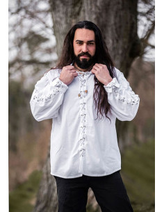 Middeleeuws overhemd met stropdassen Model Gustavo, kleur... 2